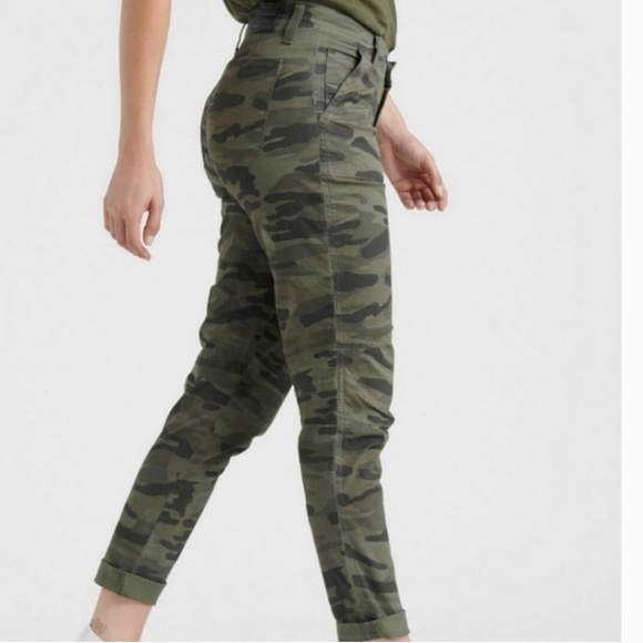 Lucky Brand Camo Pants 28 Green Camo Skinny Ankle Jeans 6 - Picture 2 of 7